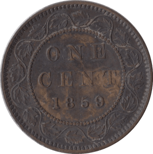 1859 ONE CENT CANADA - WORLD COINS - Cambridgeshire Coins