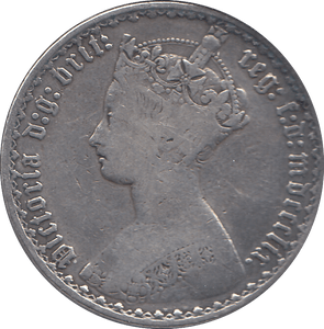 1859 ONE FLORIN ( FINE ) - FLORIN - Cambridgeshire Coins