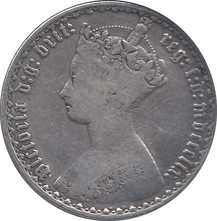 1859 ONE FLORIN ( FINE ) - FLORIN - Cambridgeshire Coins