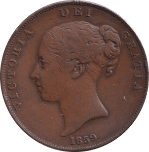 1859 PENNY ( GVF ) - PENNY - Cambridgeshire Coins