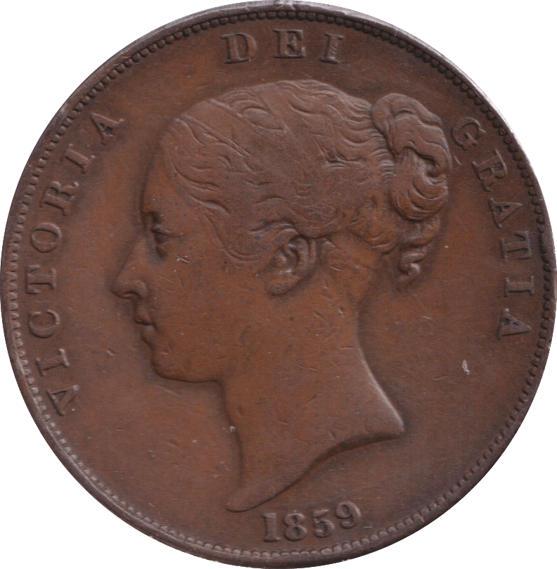 1859 PENNY ( GVF ) - PENNY - Cambridgeshire Coins
