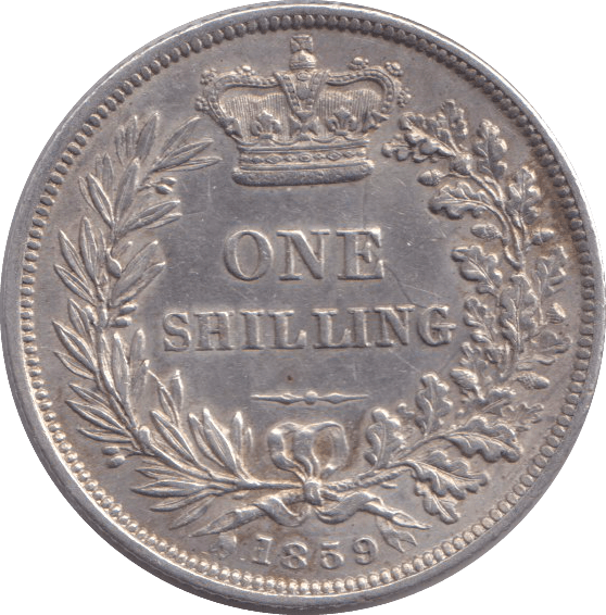 1859 SHILLING ( AUNC ) 2 - SHILLING - Cambridgeshire Coins