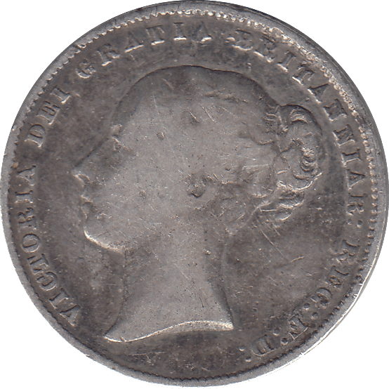 1859 SHILLING ( F ) - SHILLING - Cambridgeshire Coins