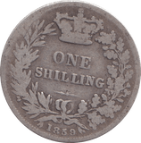 1859 SHILLING ( FAIR ) - SHILLING - Cambridgeshire Coins