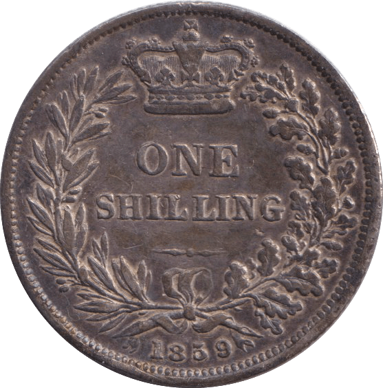 1859 SHILLING ( FINE ) - SHILLING - Cambridgeshire Coins
