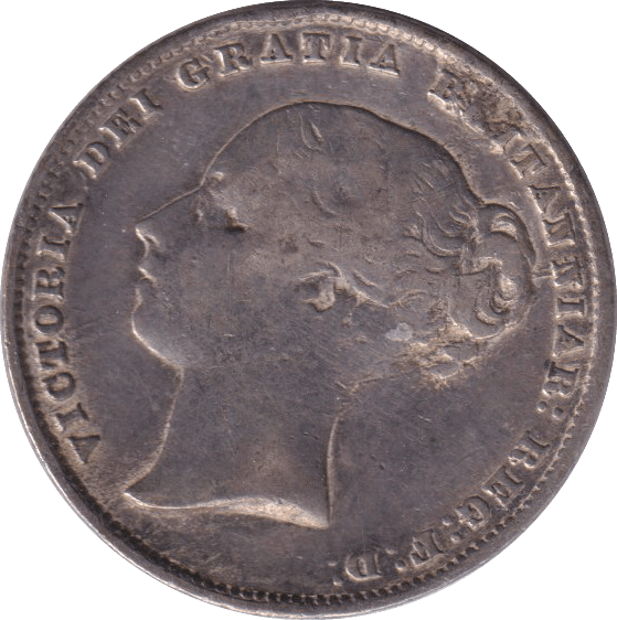 1859 SHILLING ( FINE ) - SHILLING - Cambridgeshire Coins