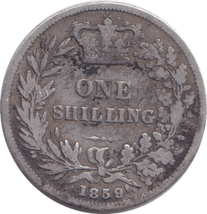 1859 SHILLING ( NF ) - SHILLING - Cambridgeshire Coins
