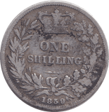 1859 SHILLING ( NF ) - SHILLING - Cambridgeshire Coins