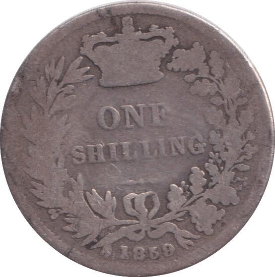 1859 SHILLING ( NF ) - SHILLING - Cambridgeshire Coins