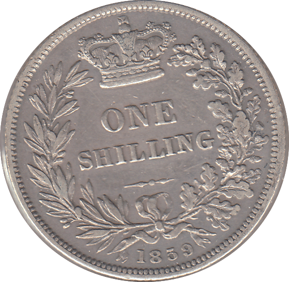 1859 SHILLING ( VF ) - SHILLING - Cambridgeshire Coins