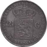 1859 SILVER 2 1/2 GULDEN NETHERLANDS - SILVER WORLD COINS - Cambridgeshire Coins