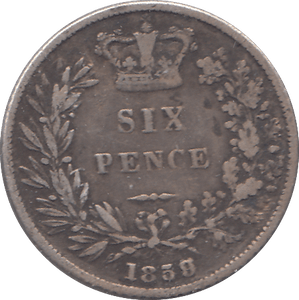 1859 SIXPENCE ( FINE ) 2 - SIXPENCE - Cambridgeshire Coins