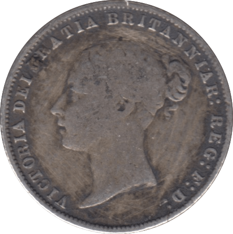 1859 SIXPENCE ( FINE ) - SIXPENCE - Cambridgeshire Coins