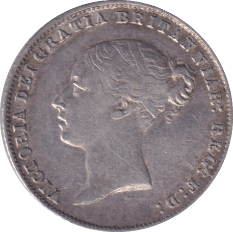 1859 SIXPENCE ( GVF ) - SIXPENCE - Cambridgeshire Coins