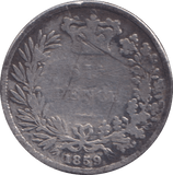 1859 SIXPENCE ( NF ) - SIXPENCE - Cambridgeshire Coins