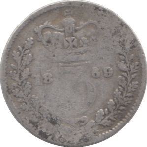1859 THREEPENCE ( NF ) - THREEPENCE - Cambridgeshire Coins