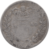 1859 THREEPENCE ( NF ) - THREEPENCE - Cambridgeshire Coins