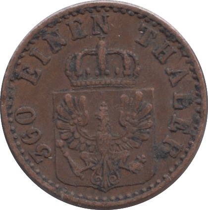 1860 1 PFENNIG PRUSSIA - WORLD COINS - Cambridgeshire Coins