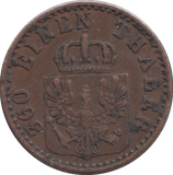 1860 1 PFENNIG PRUSSIA - WORLD COINS - Cambridgeshire Coins