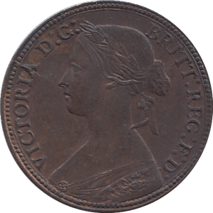 1860 FARTHING ( AUNC ) - FARTHING - Cambridgeshire Coins