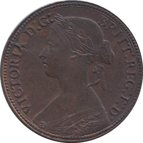 1860 FARTHING ( AUNC ) - FARTHING - Cambridgeshire Coins