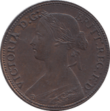 1860 FARTHING ( AUNC ) - FARTHING - Cambridgeshire Coins