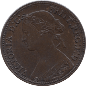 1860 FARTHING ( EF ) - Farthing - Cambridgeshire Coins