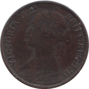 1860 FARTHING ( FINE ) - Farthing - Cambridgeshire Coins