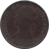 1860 FARTHING ( FINE ) - Farthing - Cambridgeshire Coins