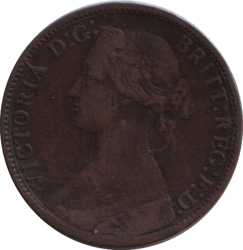 1860 FARTHING ( FINE ) - FARTHING - Cambridgeshire Coins