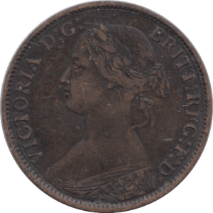 1860 FARTHING ( FINE ) - Farthing - Cambridgeshire Coins
