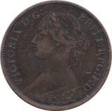 1860 FARTHING ( FINE ) - Farthing - Cambridgeshire Coins