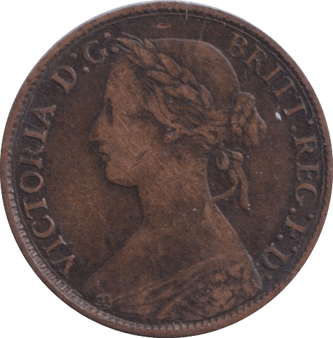 1860 FARTHING ( GF ) - FARTHING - Cambridgeshire Coins
