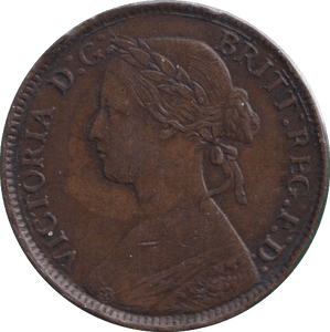 1860 FARTHING ( GVF ) - FARTHING - Cambridgeshire Coins
