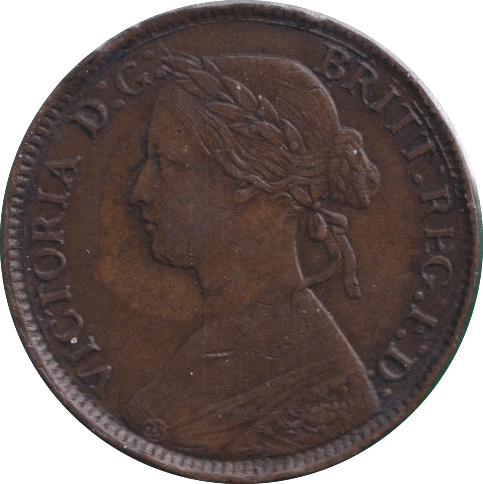 1860 FARTHING ( GVF ) - FARTHING - Cambridgeshire Coins