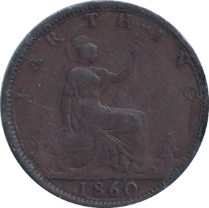1860 FARTHING ( NF ) - FARTHING - Cambridgeshire Coins
