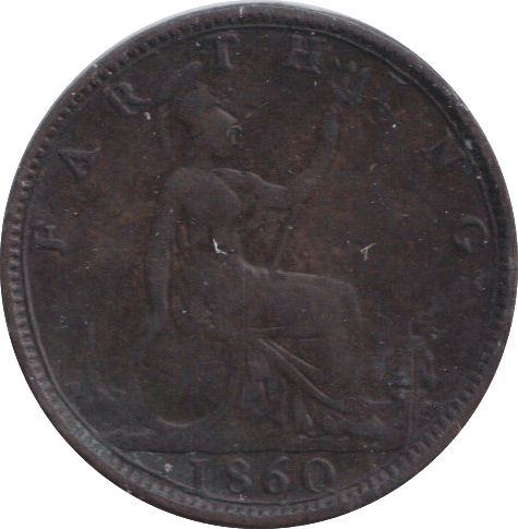 1860 FARTHING ( NF ) - FARTHING - Cambridgeshire Coins
