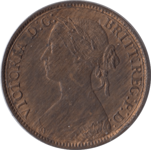1860 FARTHING ( UNC ) - Farthing - Cambridgeshire Coins