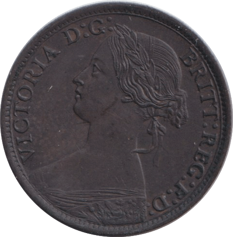 1860 FARTHING ( UNC ) - FARTHING - Cambridgeshire Coins