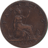 1860 FARTHING ( VF ) - FARTHING - Cambridgeshire Coins