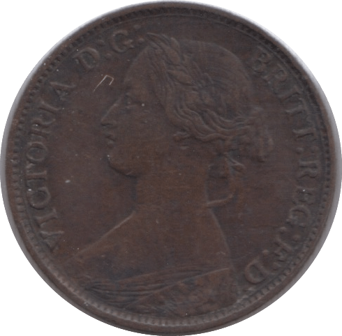 1860 FARTHING ( VF ) - Farthing - Cambridgeshire Coins