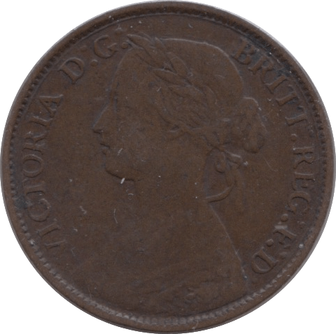 1860 FARTHING ( VF ) - Farthing - Cambridgeshire Coins