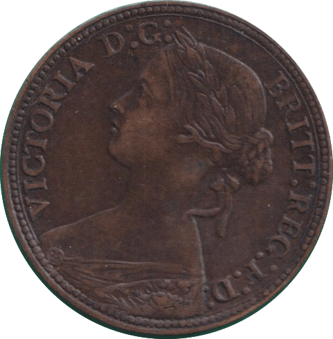 1860 FARTHING ( VF ) - FARTHING - Cambridgeshire Coins