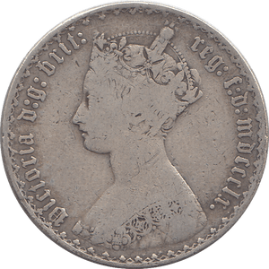 1860 FLORIN ( FINE ) - FLORIN - Cambridgeshire Coins