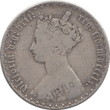 1860 FLORIN ( FINE ) - FLORIN - Cambridgeshire Coins