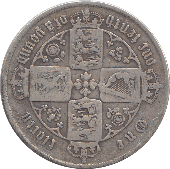 1860 FLORIN ( FINE ) - FLORIN - Cambridgeshire Coins