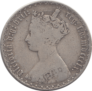 1860 FLORIN ( FINE ) - FLORIN - Cambridgeshire Coins