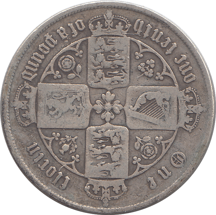 1860 FLORIN ( FINE ) - FLORIN - Cambridgeshire Coins