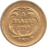 1860 GOLD 4 REALES GUATEMALA - Gold World Coins - Cambridgeshire Coins