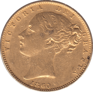 1860 GOLD SOVEREIGN ( GVF ) - SOVEREIGN - Cambridgeshire Coins